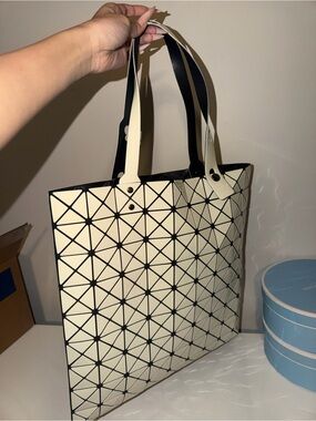 White Bao Bao Issey Miyake Lucent Tote Bag